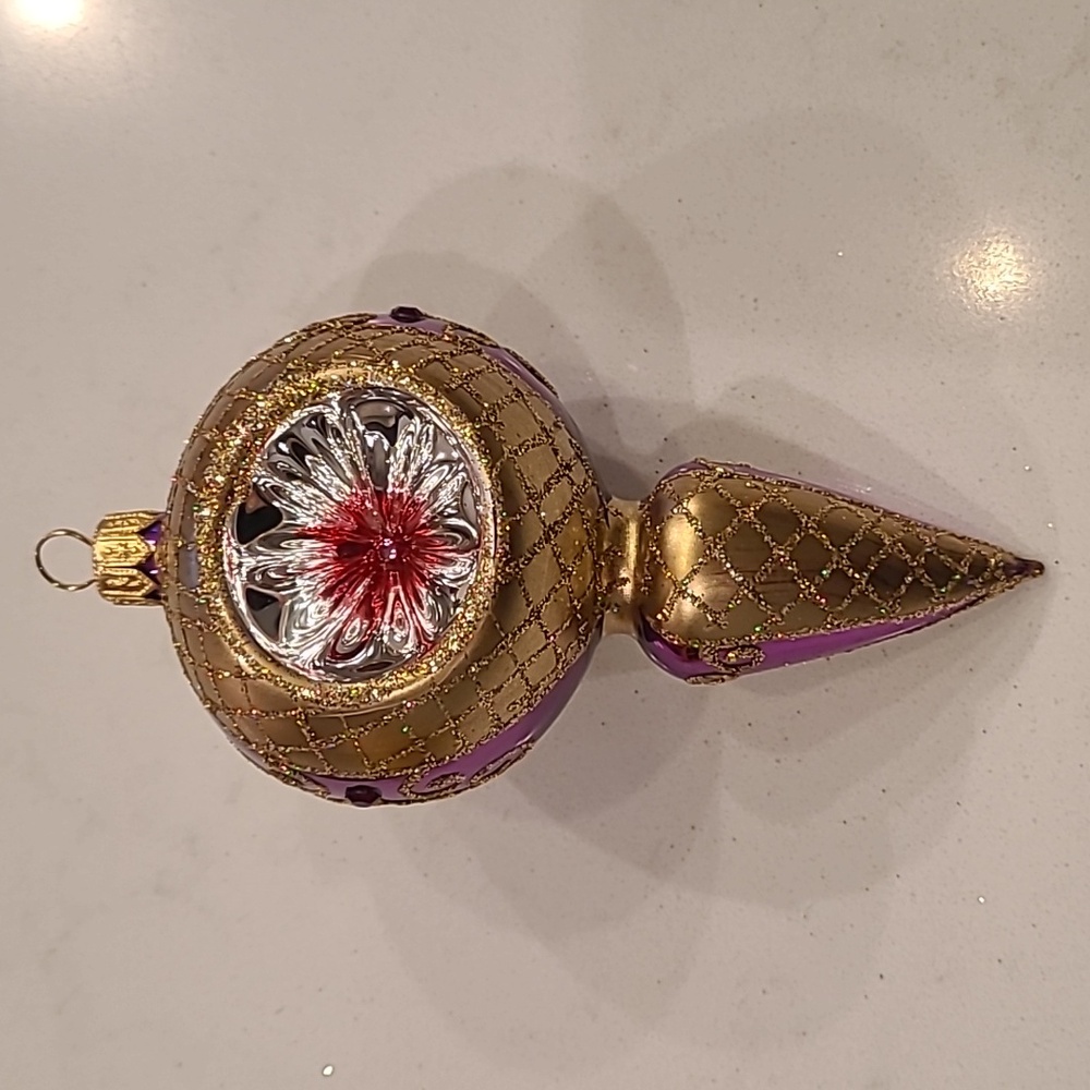 One Made in Poland Hand-blown Glass Ornament
